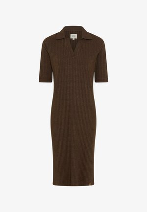 camel active, Shift dress - brown melange