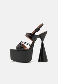 BELLE - Plateausandaler - liquorice