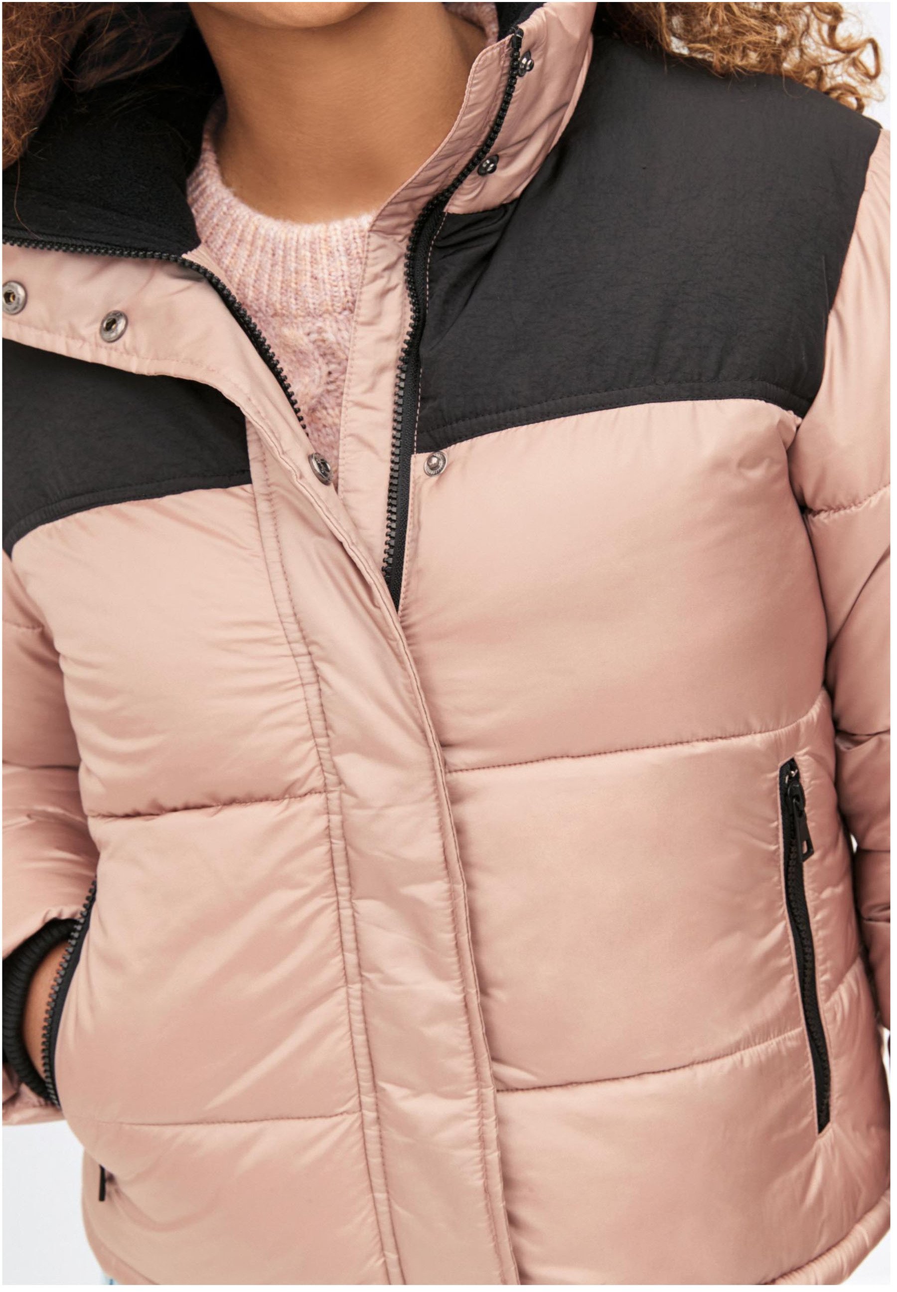 next pink padded jacket