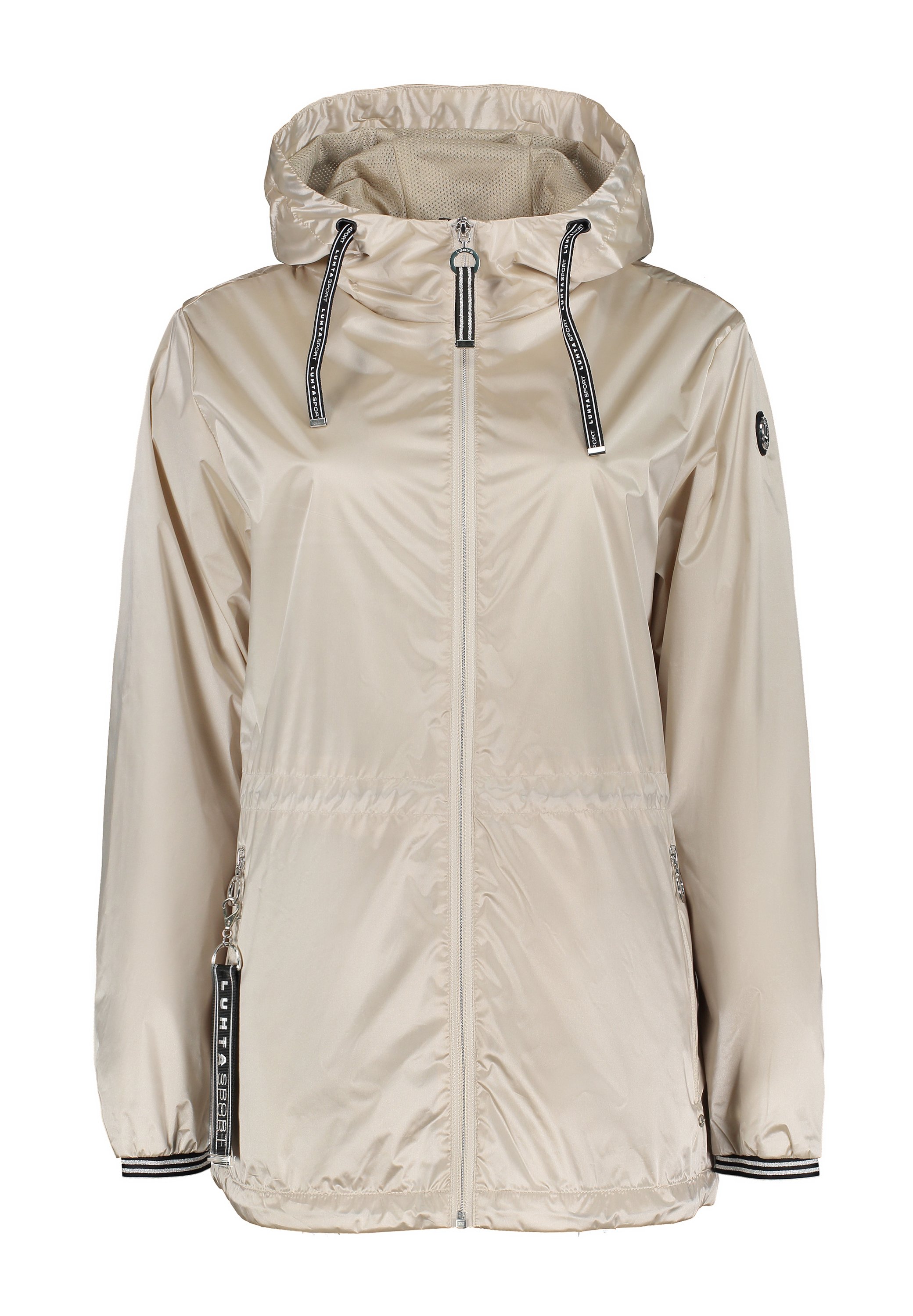 Doudoune Fine Noire LUHTA Avec Capuche - Taille 36/38 - Mi-longue - Parfaite Pour L'automne