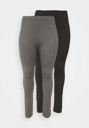 2 PACK - Legíny - black/grey