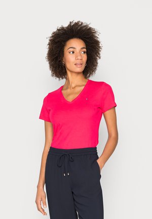 SLIM SOLID TOP - T-shirt basic - pink splendor