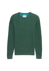 STRUKTURIERTER RUNDHALS - Vesta - green dust melange