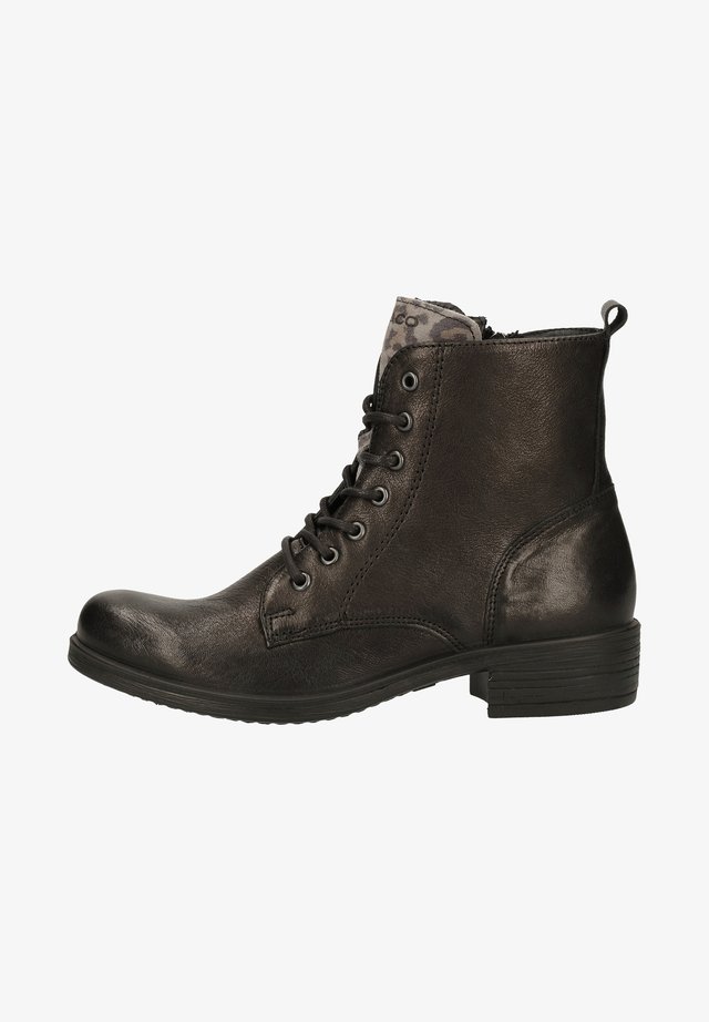 Stivaletti stringati - black