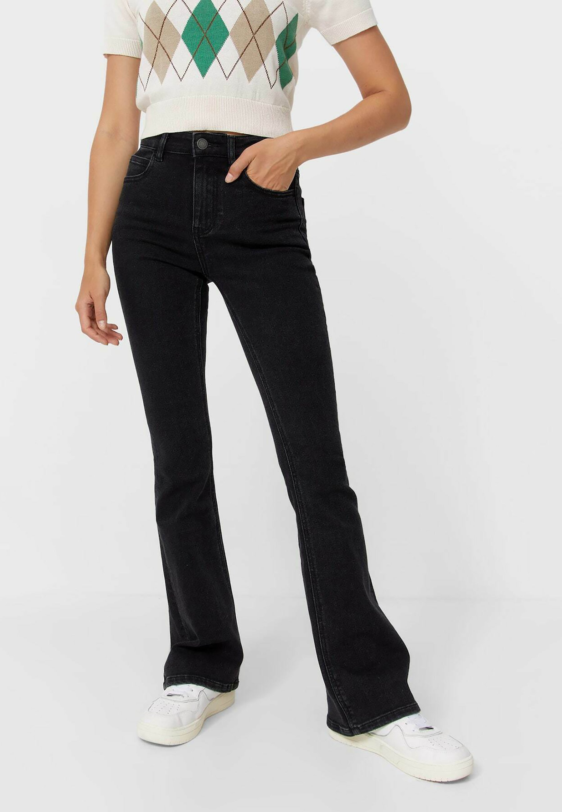 Stradivarius Jeans a zampa - black/nero - Zalando.it