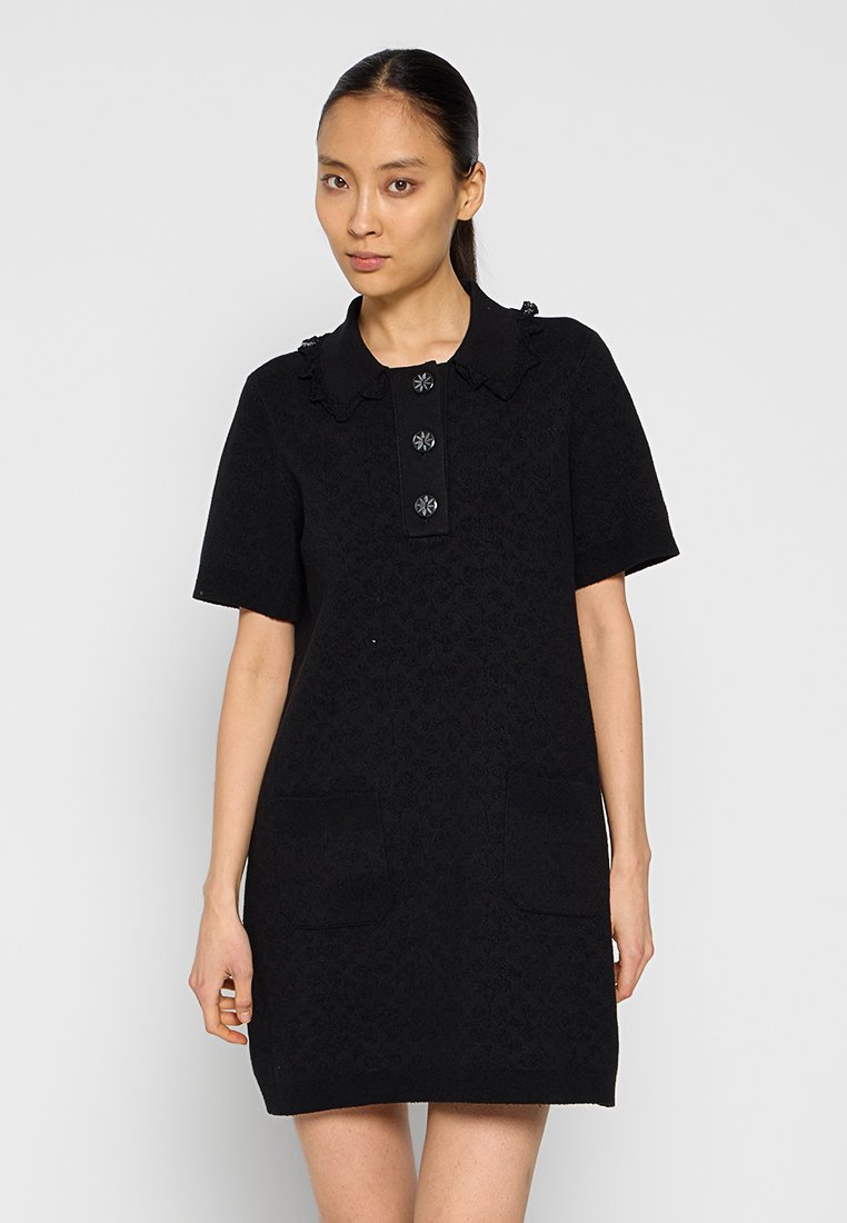 Coach Gebreide jurk zwart