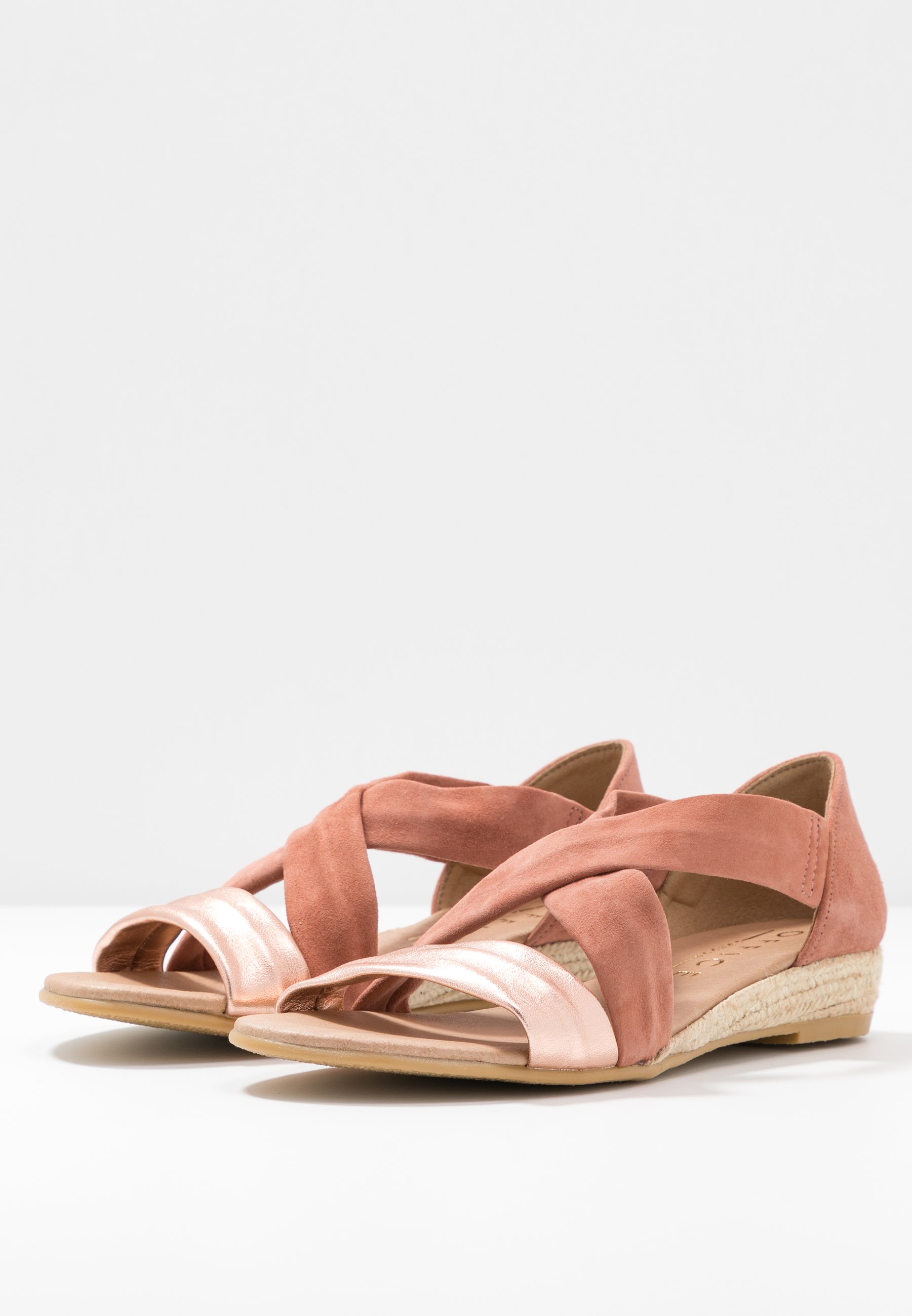 office hallie sandals rose gold