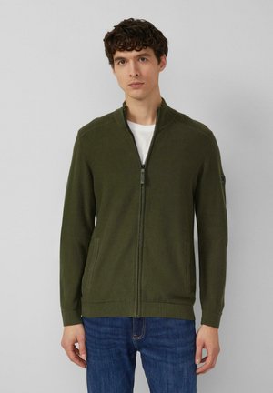 STRICKJACKE - Strickjacke - olivgrün