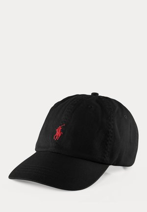 Polo Ralph Lauren THE ICONIC COTTON CHINO BALL CAP - Šiltovka - black/red