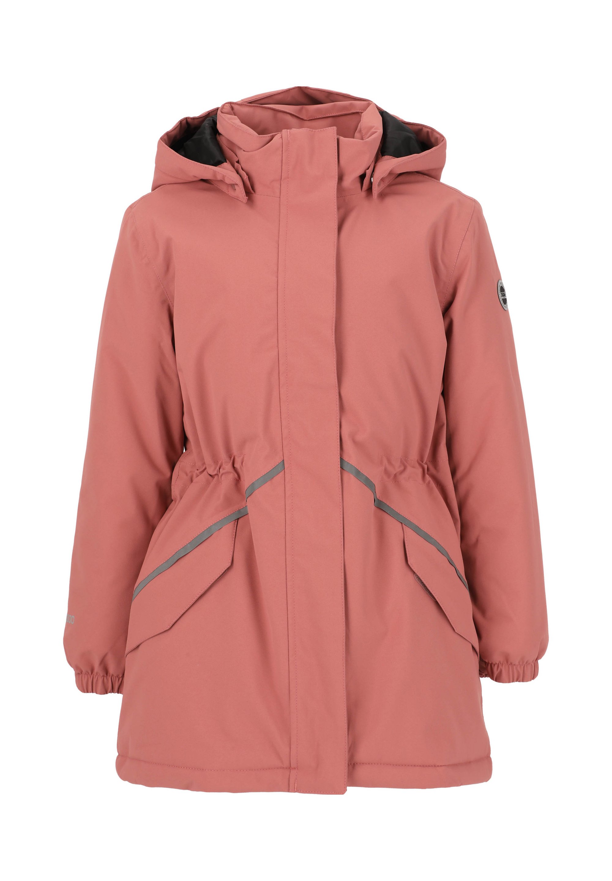 Mantel Jacke Mit Pinkem Fell ZIGZAG Wintermantel Withered Rose