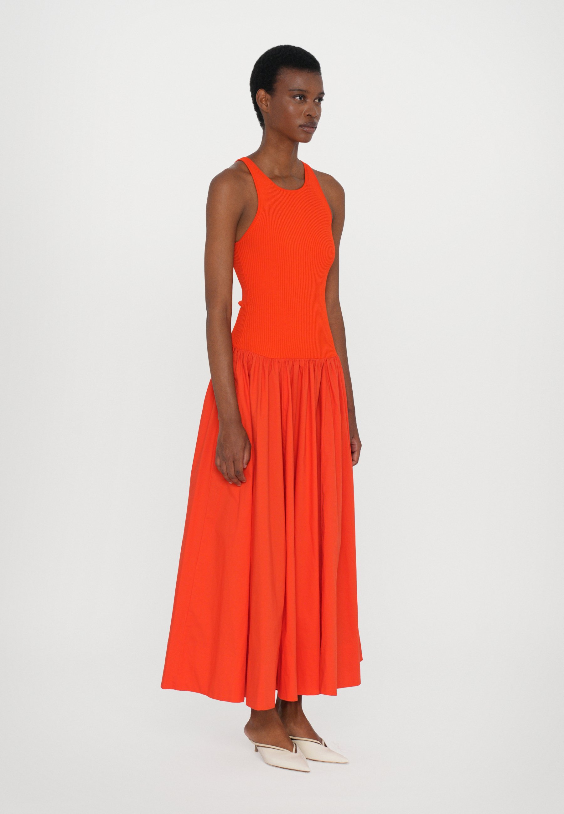 Mie_yamDeuxieme dignity sleeveless STAUD YAMILA DRESS - Maxi dress - cayenne/orange - Zalando.ie