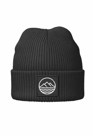 MIT AUFDRUCK OUTDOOR LOGO PRINT BERGE MEER - Beanie - black
