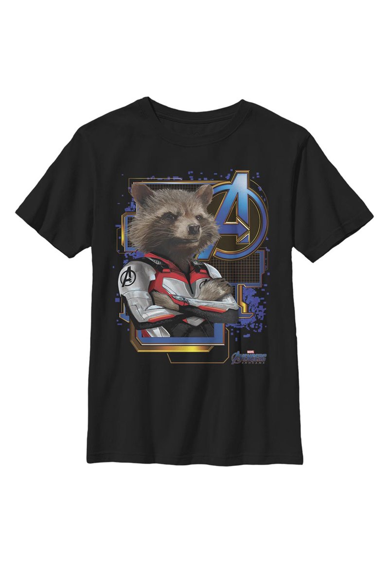 Marvel AVENGERS: ENDGAME SPACE RACCON - T-shirt z nadrukiem