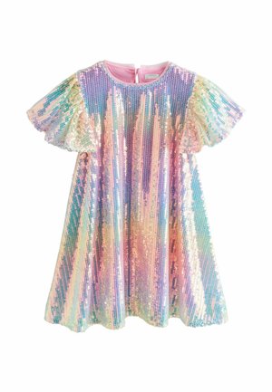 REGULAR FIT - SLEEVE SEQUIN PARTY  - Robe de soirée - rainbow