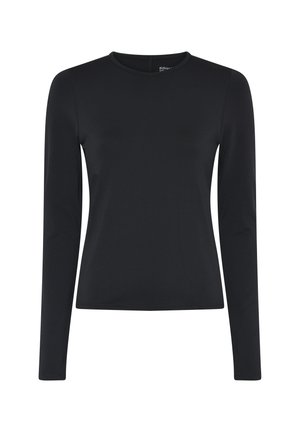 Girlfriend Collective, RESET FITTED LONG SLEEVE TEE - Μπλούζα με μακριά μανίκια - black