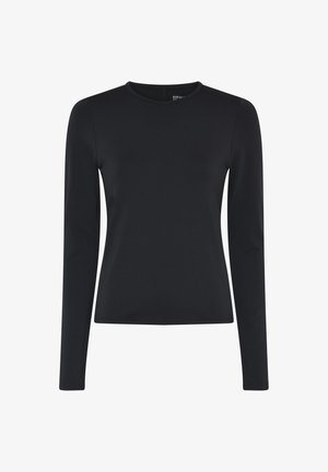 Girlfriend Collective, RESET FITTED LONG SLEEVE TEE - Μπλούζα με μακριά μανίκια - black