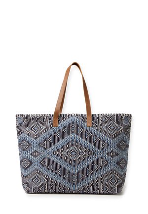SHOPPING WITH KIMONO MOTIF - Bolso shopping - blue brown