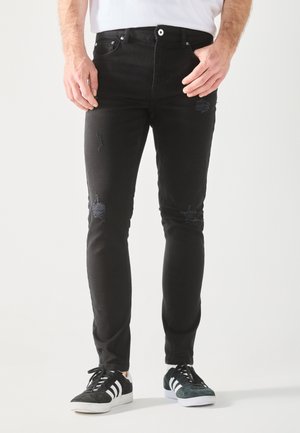 Pier One Blugi skinny fit - black denim