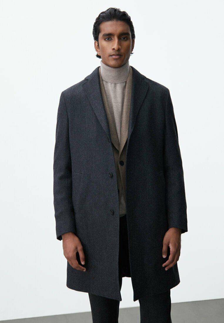 massimo dutti grey coat