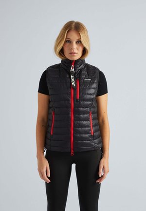 JACK1T SATEL1TE GILET - Waistcoat - black red