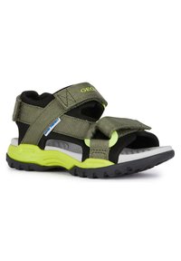 Geox J BOREALIS  - Sandalias de senderismo - military lime