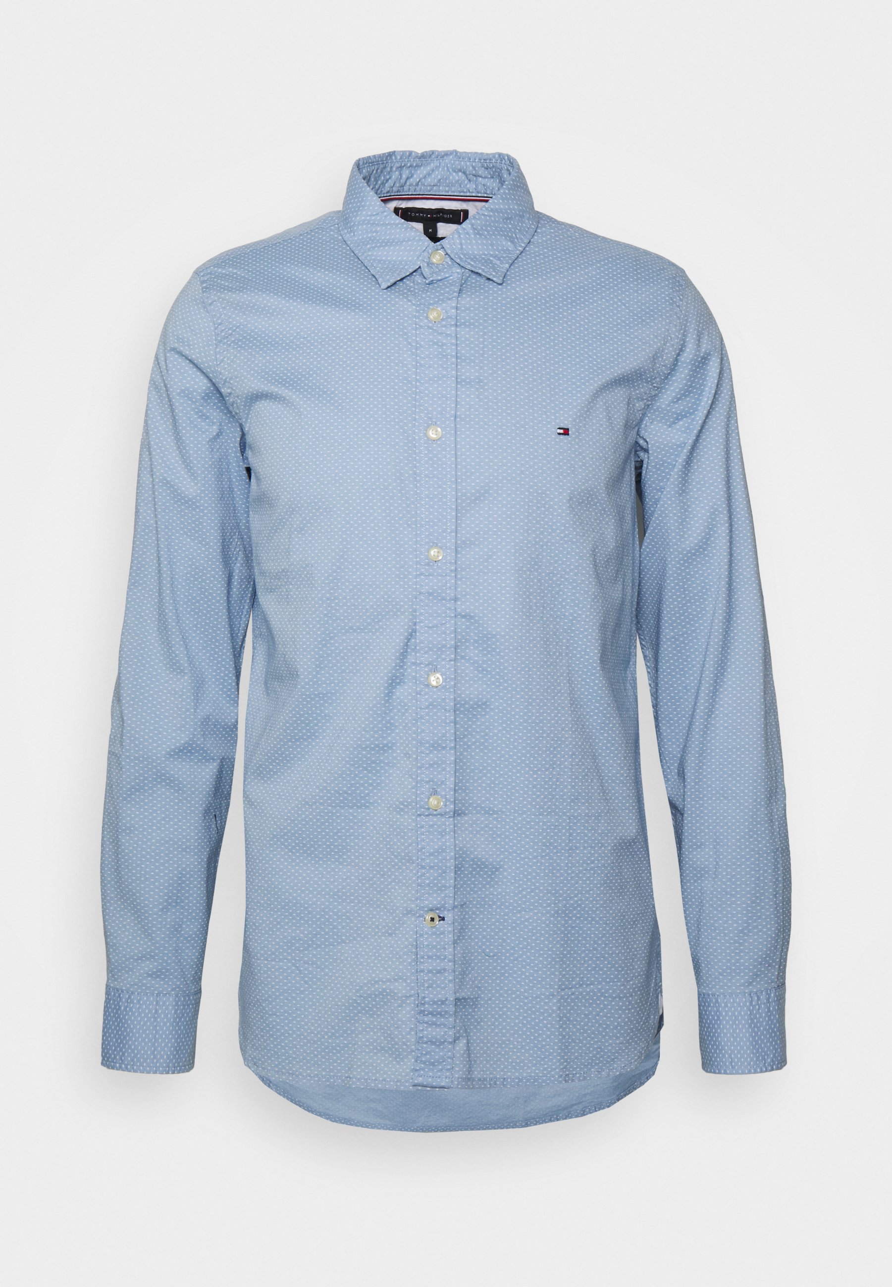 Tommy Hilfiger NATURAL SOFT SHIRT - Skjorter - cloudy blue/optic white/lyseblå -