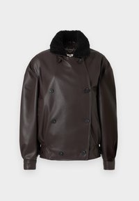 MURPHY JACKET - Kunstlederjacke - espresso