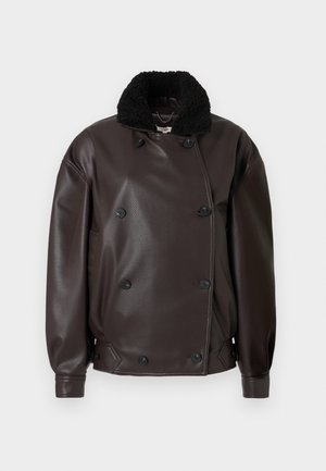 MURPHY JACKET - Bunda z umělé kůže - espresso