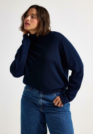 ROLL NECK - Striktrøje - dark blue