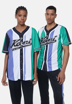 VARSITY STRIPED BASEBALL SHIRT UNISEX - Vapaa-ajan kauluspaita - multicolor