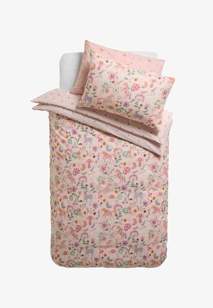 Next, 2 PACK DUVET COVER AND PILLOWCASE SET - Posteľná bielizeň - pink horses