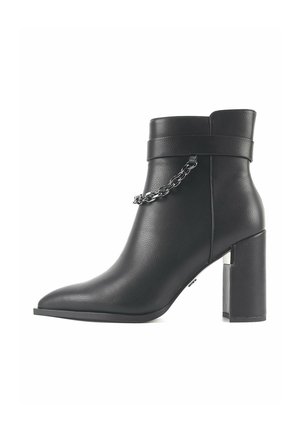 HEEL  - Cowboy/biker ankle boot - black