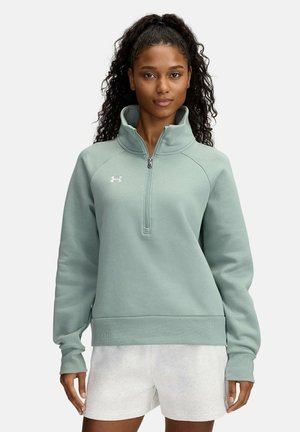 Under Armour RIVAL FLEECE - Sweatshirt - silica green