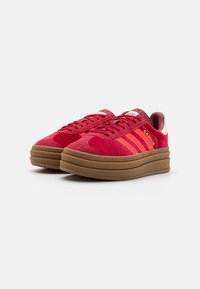 adidas Originals GAZELLE BOLD - Sapatilhas - team victory red/preloved yellow/off-white