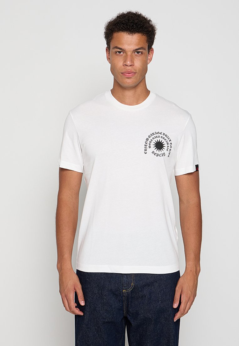 Replay T-shirt print wit