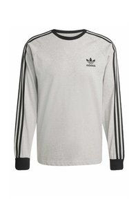adidas Originals STRIPES - Camiseta de manga larga - medium grey heather   black