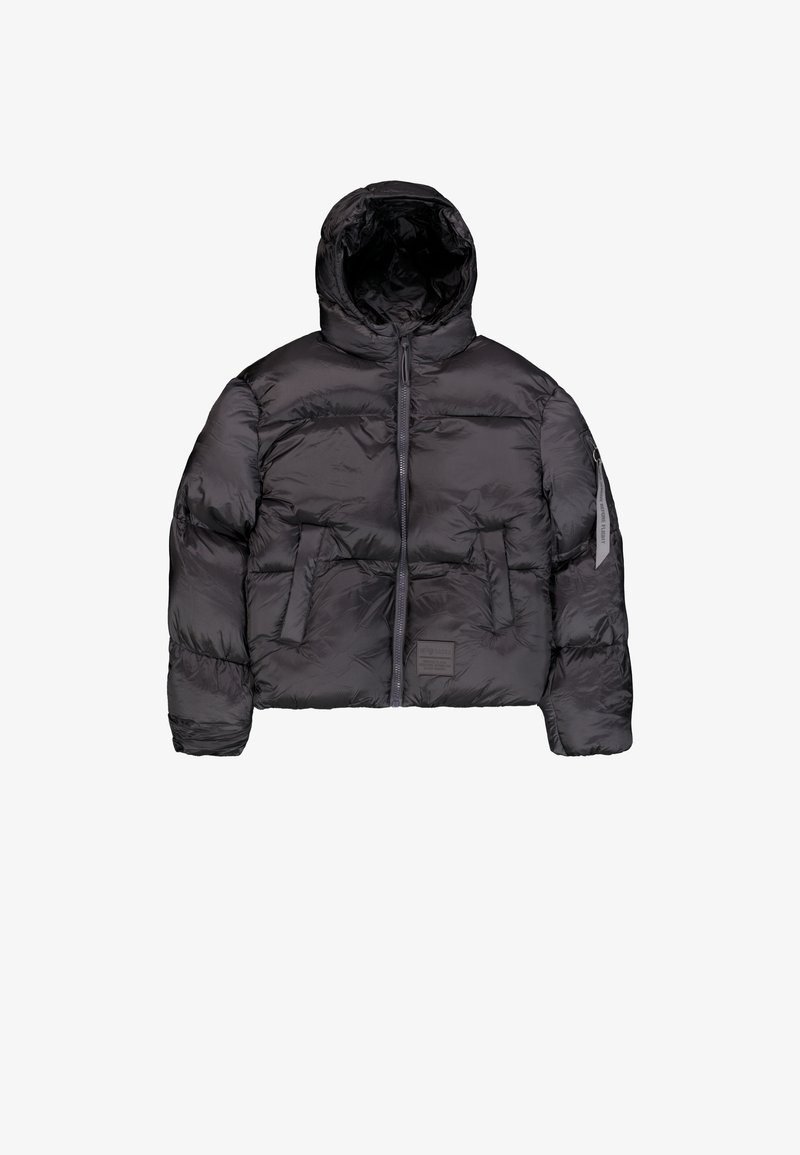 Parka à capuche noire Noir - Prêt-à-Porter Parka à capuche noire Noir - Prêt-à-Porter
