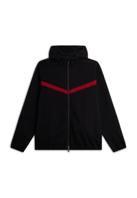 Freddy CON CAPPUCCIO E ZIP DECORATA DA BANDA A CONTRASTO - Sudadera con cremallera - nero