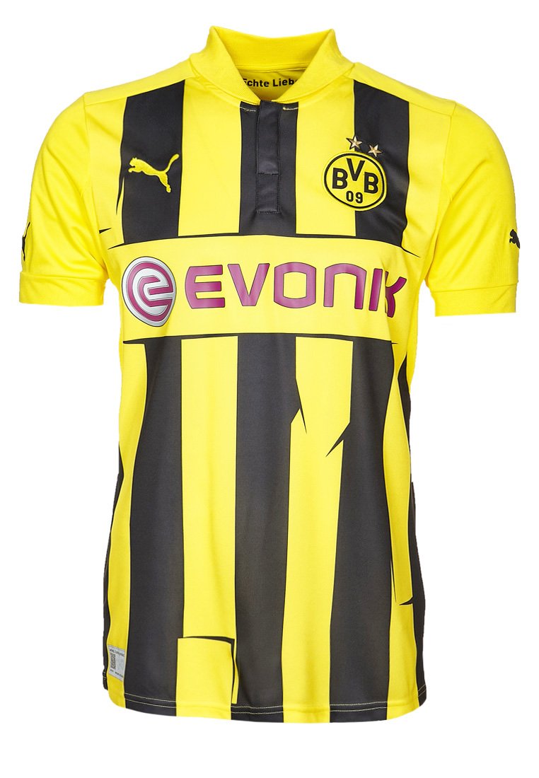 Puma Borussia Dortmund Champions League Trikot 2012 2013 Vereinsmannschaften Blazing Yellow Black Gelb Zalando De
