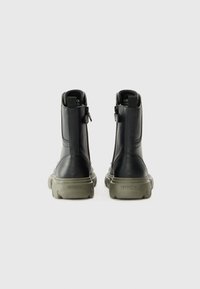Geox JUNETTE - Botines con cordones - black/olive