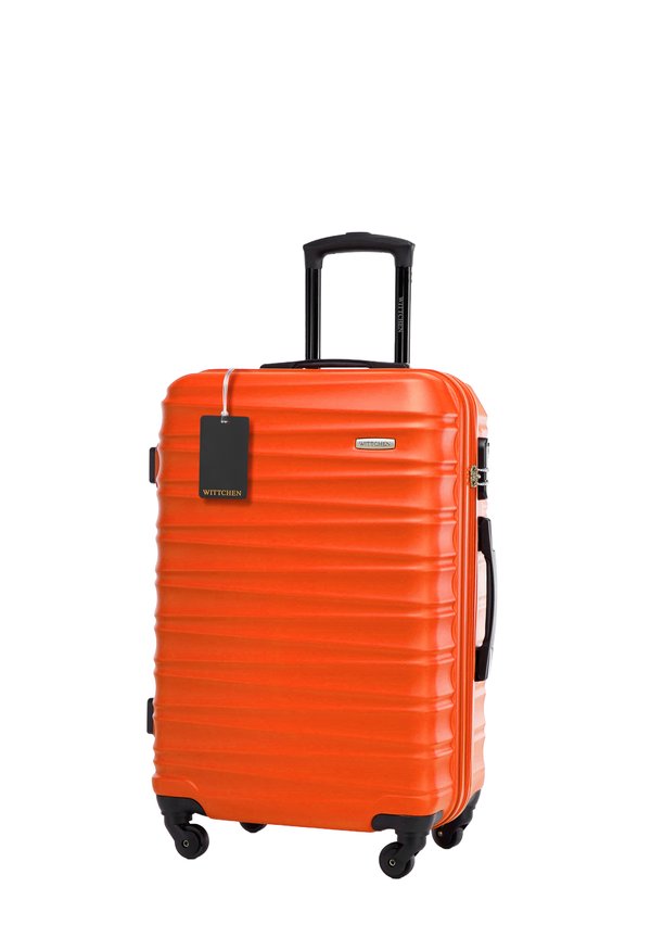 MEDIUM SUITCASE WITH LUGGAGE TAG - Trolley - orange