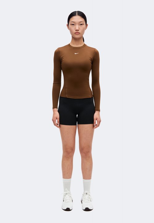 Nike ONE - Long-sleeved top - cacao wow/white — photo 2