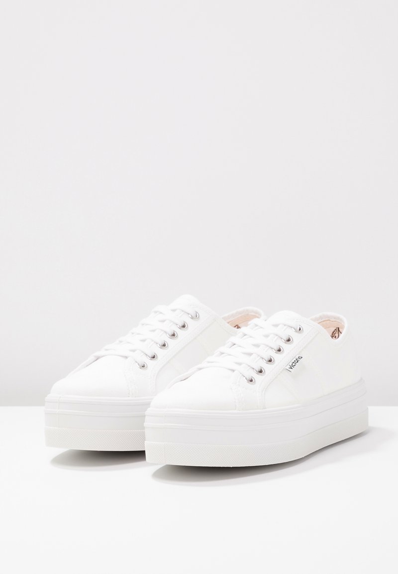 Victoria Shoes BASKET LONA PLATAFORMA Zapatillas blanco