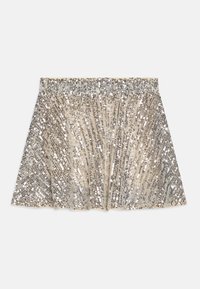 Lindex SKIRT SEQUINS SKATER - A-lõikeline seelik - silver