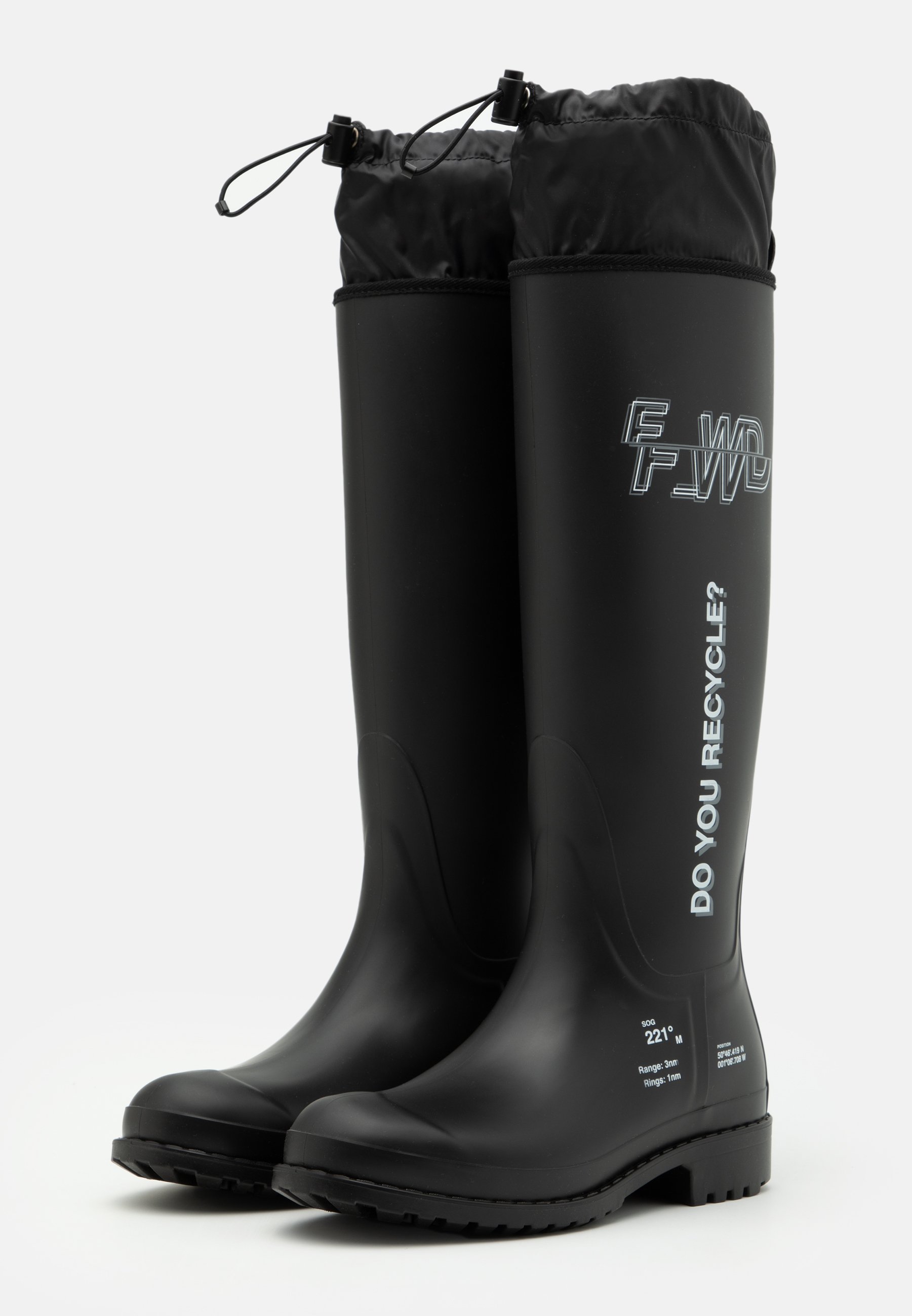F_WD Gummistøvler - black F_WD Gummistøvler - black