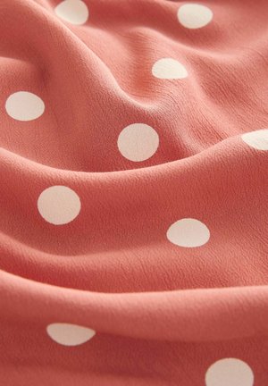Next REGULAR FIT - KIMONO SLEEVE TIE WAIST - Maxi šaty - terracotta and cream spot