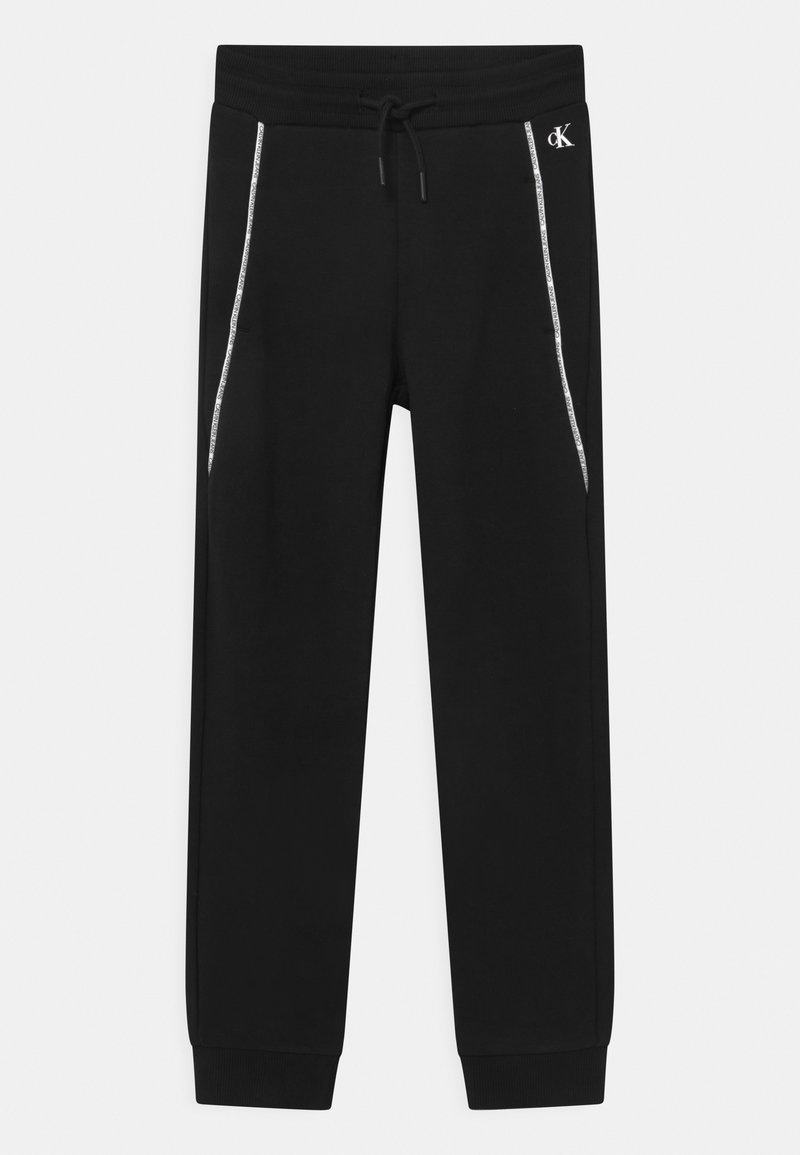Calvin Klein Jeans LOGO PIPING - Träningsbyxor - black