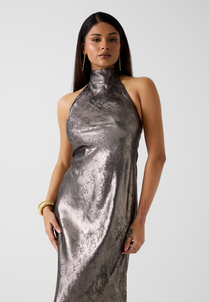 guess silver sequin dress Hire Samantha One-Bell-Sleeve Sequin Dress | GUESS