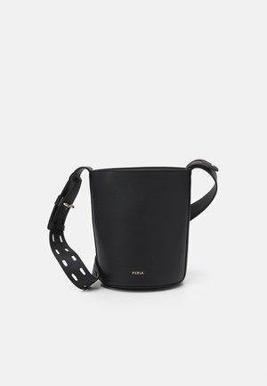 NET MINI BUCKET BAG - Handtasche - nero