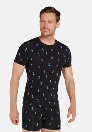 MERINO ANATOMICA GRAPHIC - T-Shirt print - black aop